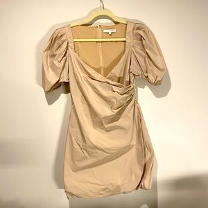 cream dress, classy and cute, can be styled to be fancy or casual